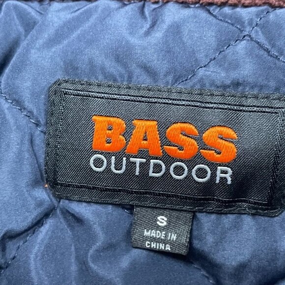 Bass Outdoor Corduroy Worker Shirt Rum Raisin Mens Small Shacket a1695 - Picture 5 of 10